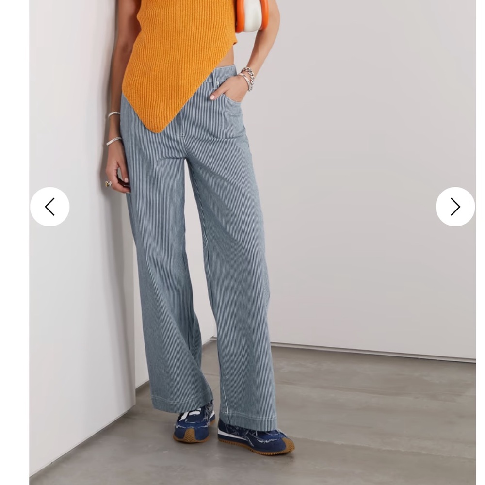 REMAIN BIRGER CHRISTENSEN
Lymma striped stretch organic cotton wide-leg pant